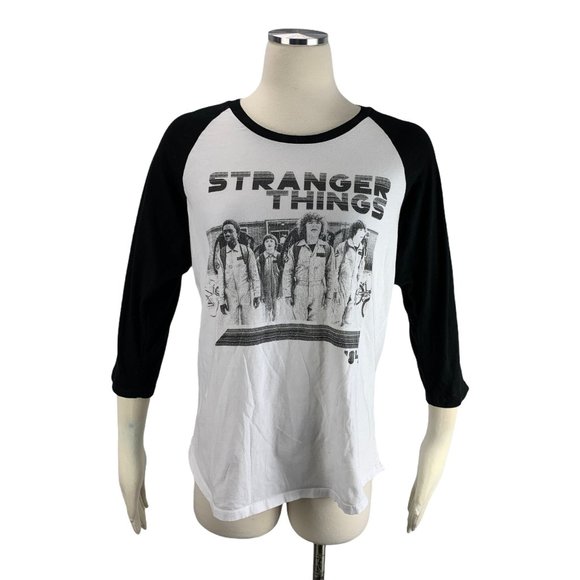 Stranger Things Large T-Shirt Baseball Tee Netflix - Picture 1 of 5